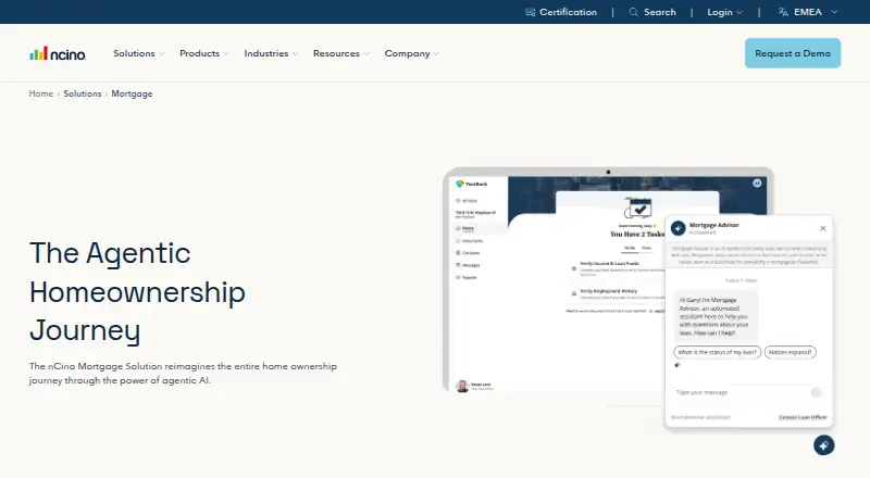 nCino Mortgage's own site