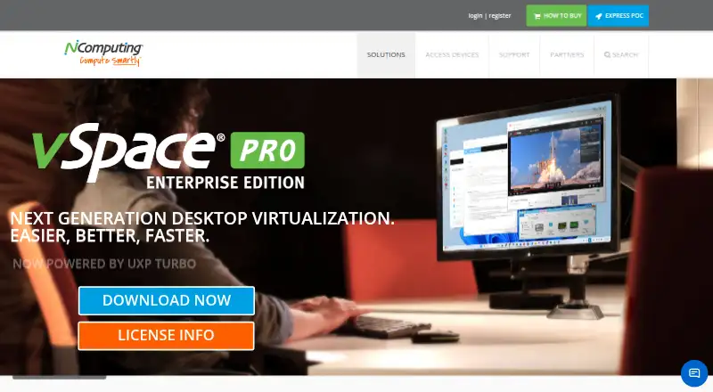 NComputing vSpace Pro's own site