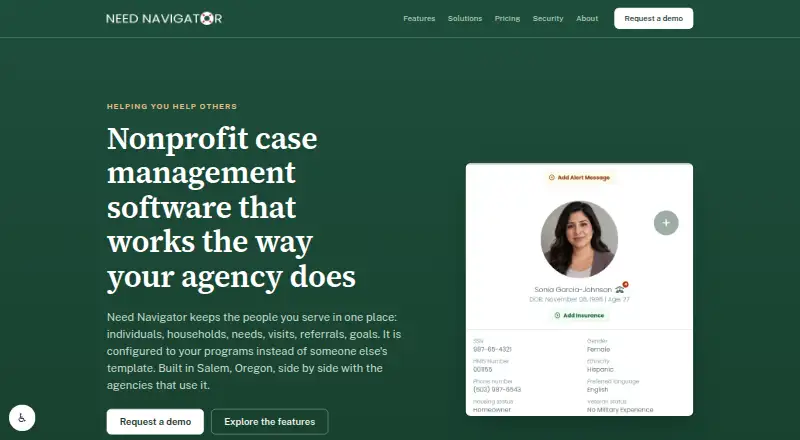 Need Navigator's own site