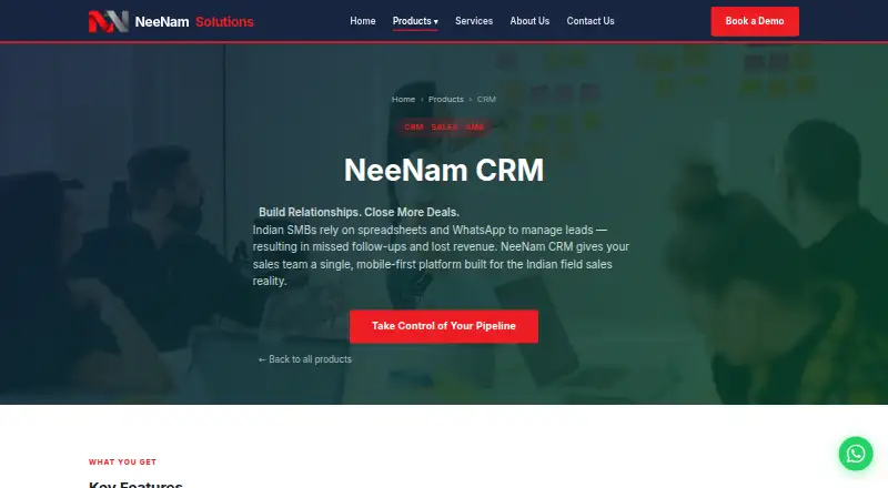 NeeNam CRM's own site