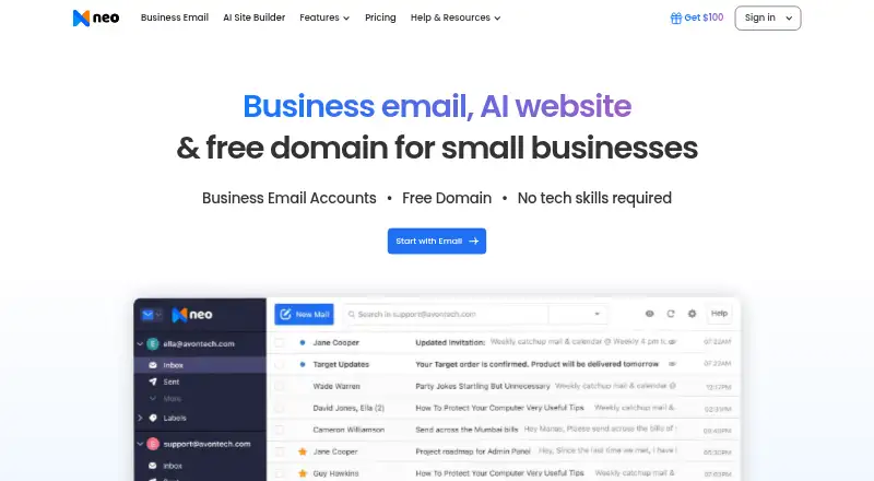 Neo Mail's own site