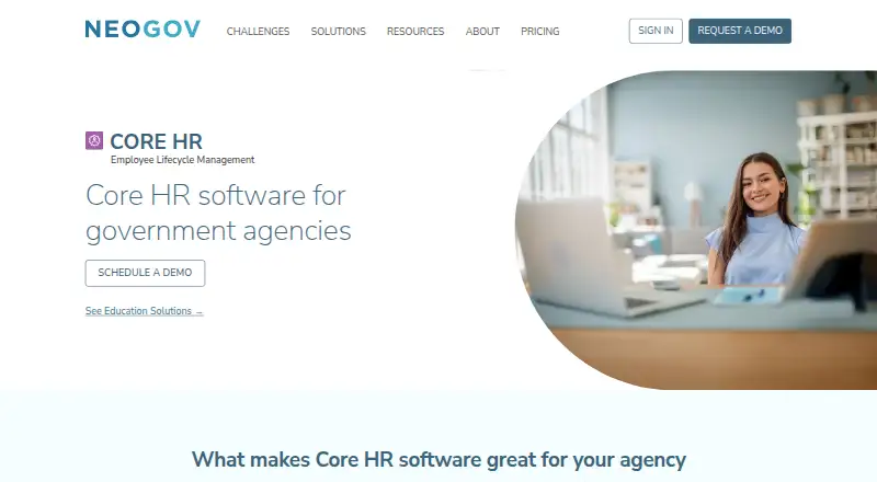 NEOGOV Core HR's own site