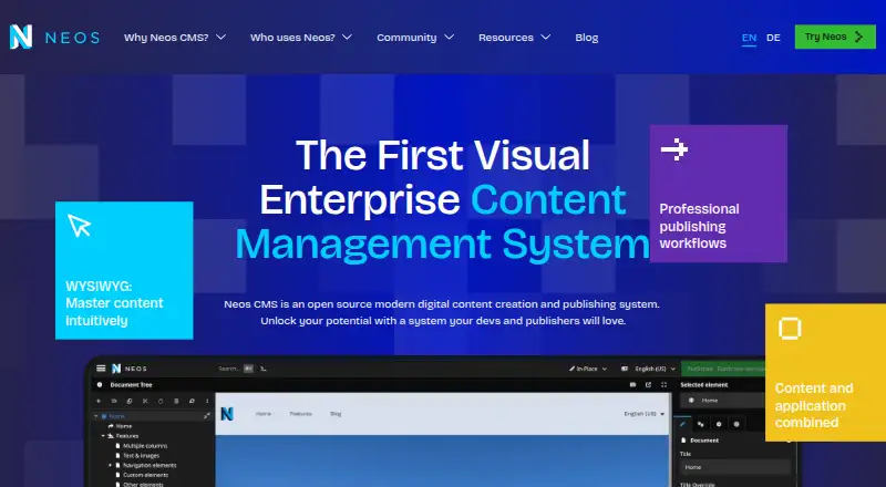 Neos CMS's own site