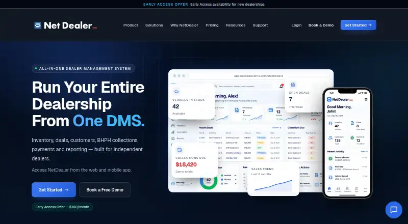NetDealer DMS's own site