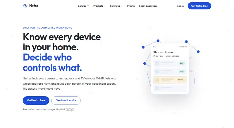 Netra Mobile's own site