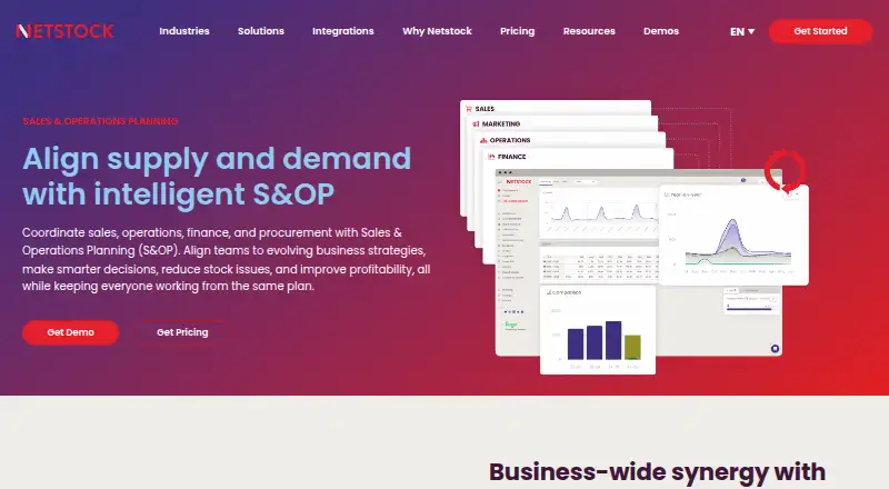Netstock Predictive Planning Suite's own site