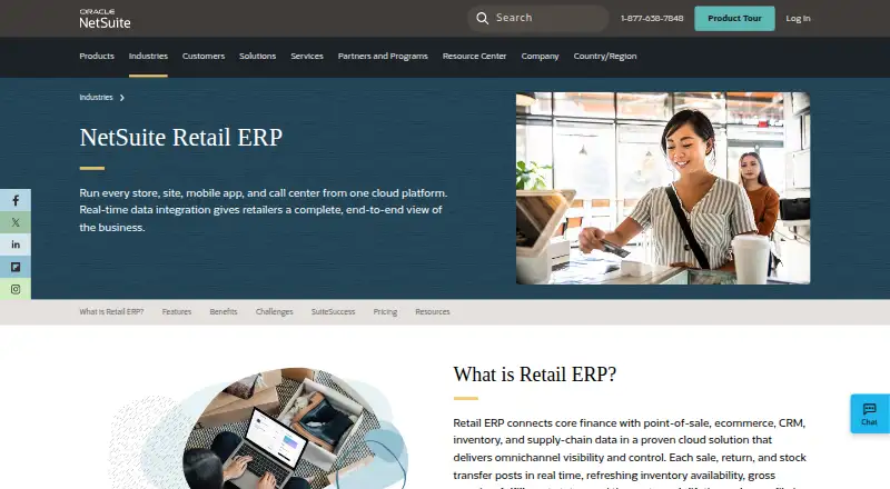 NetSuite Retail Management System's own site
