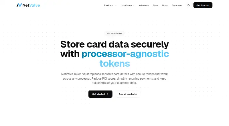 NetValve Token Vault's own site