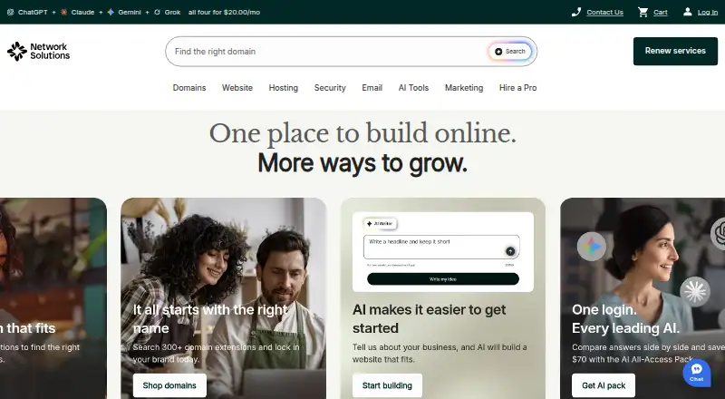 Network Solutions's own site