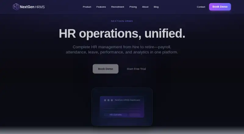 NextGen HRMS's own site
