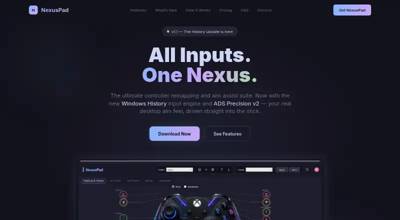 NexusPad's own site