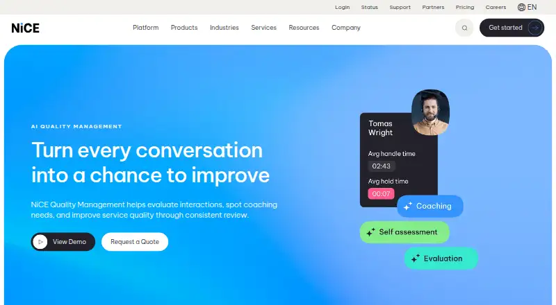 NiCE Quality Management's own site