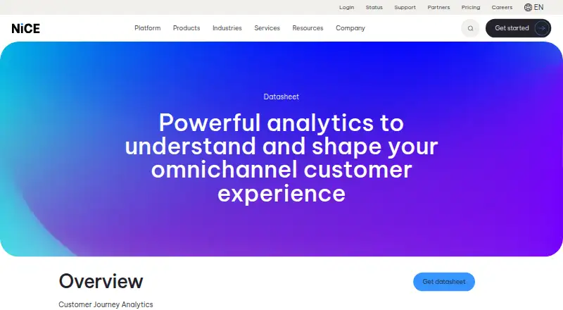 NiCE Customer Journey Analytics's own site