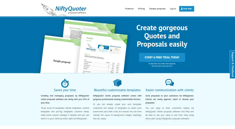 NiftyQuoter's own site