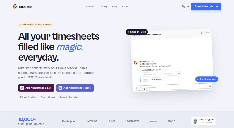 NikaTime's own site