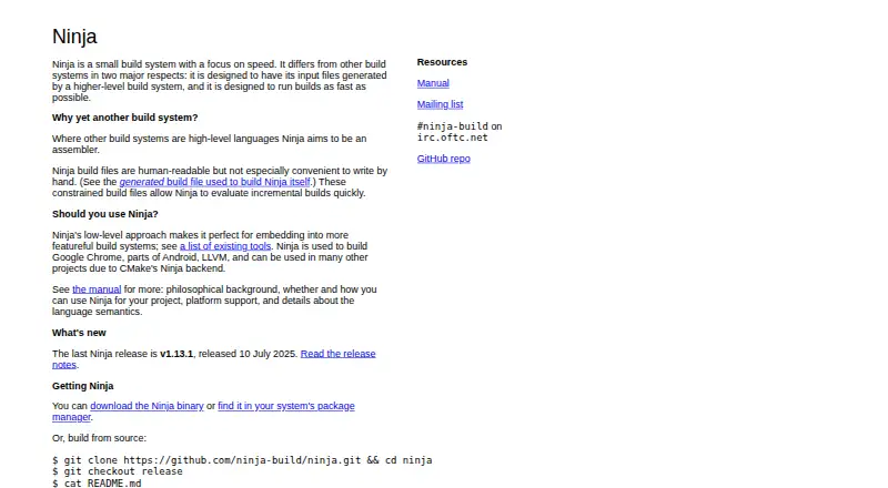 Ninja's own site
