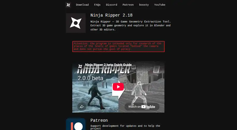 Ninja Ripper's own site