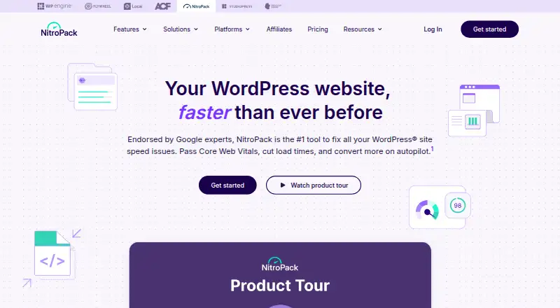 NitroPack's own site