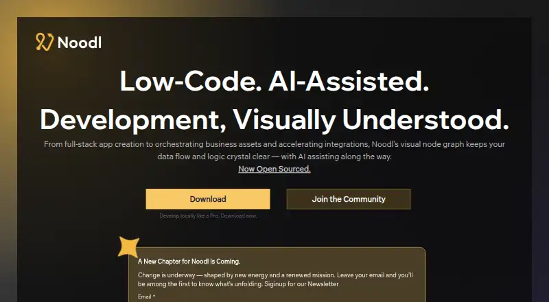 Noodl's own site