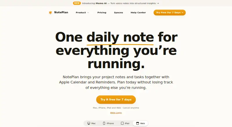 NotePlan's own site