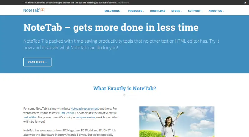 NoteTab's own site