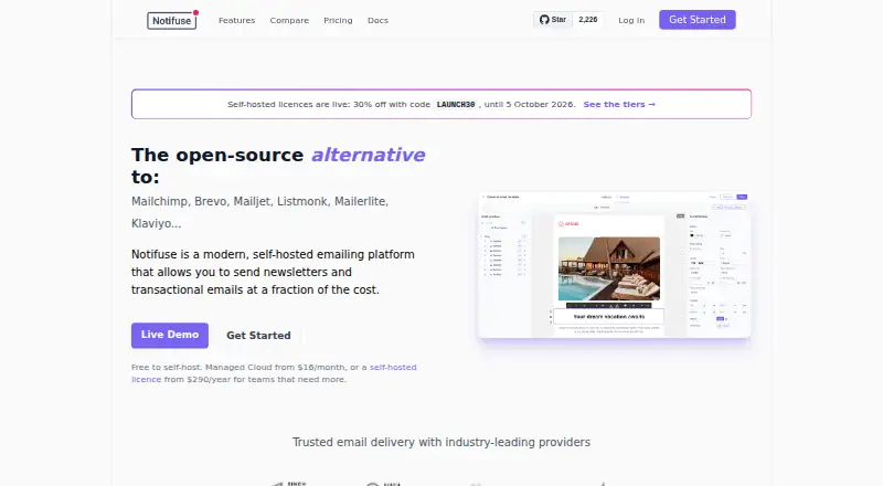 Notifuse's own site