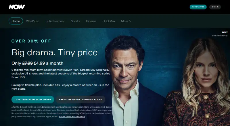NOW's own site