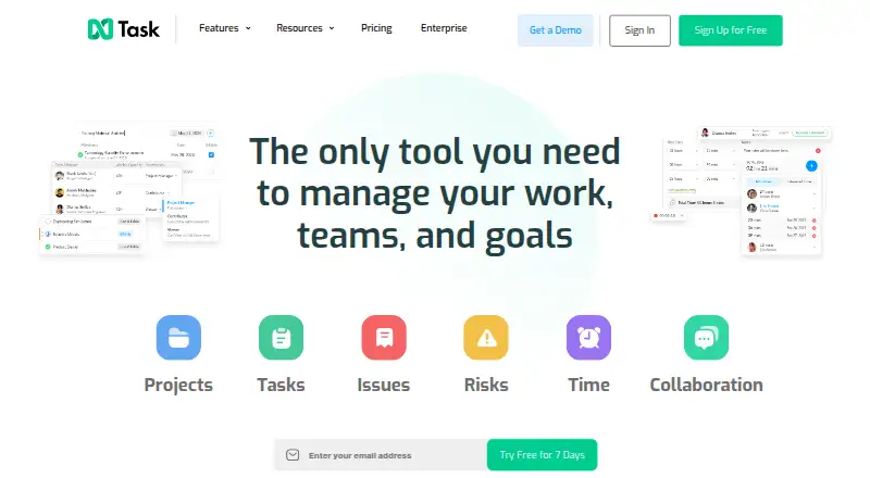 nTask's own site