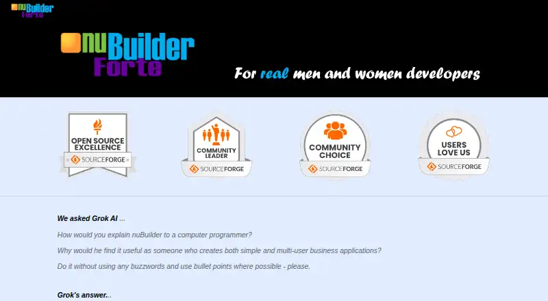 NuBuilder Forte's own site