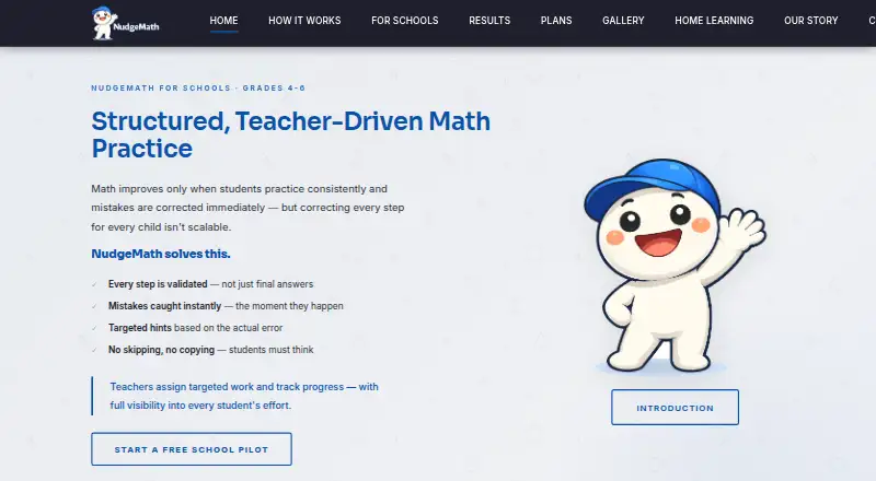 NudgeMath's own site