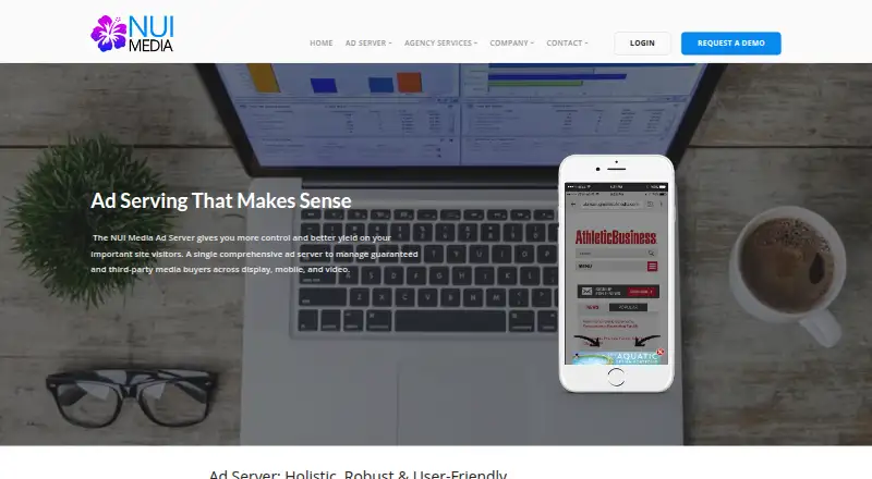 NUI Media Ad Server's own site
