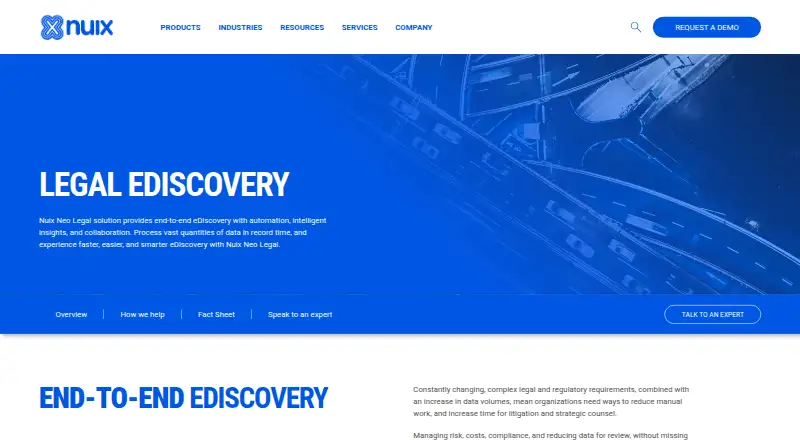 Nuix Legal Hold's own site