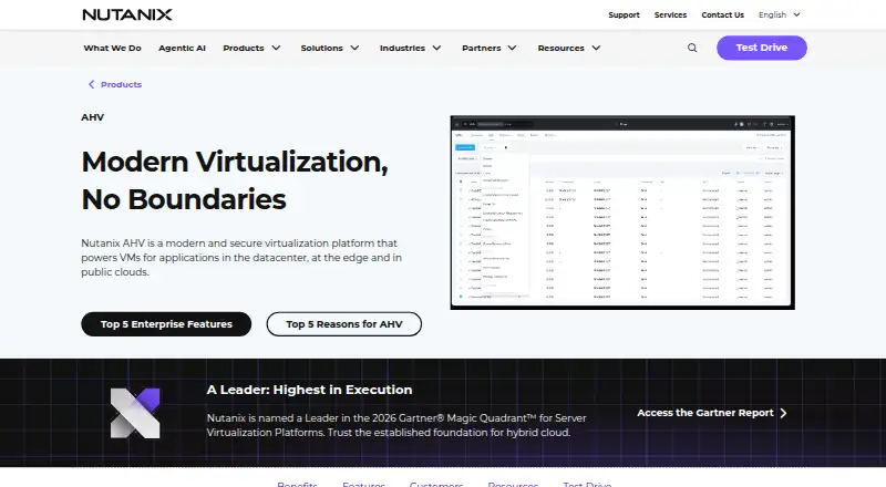 Nutanix Acropolis (AHV)'s own site