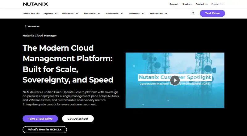 Nutanix Cloud Manager's own site