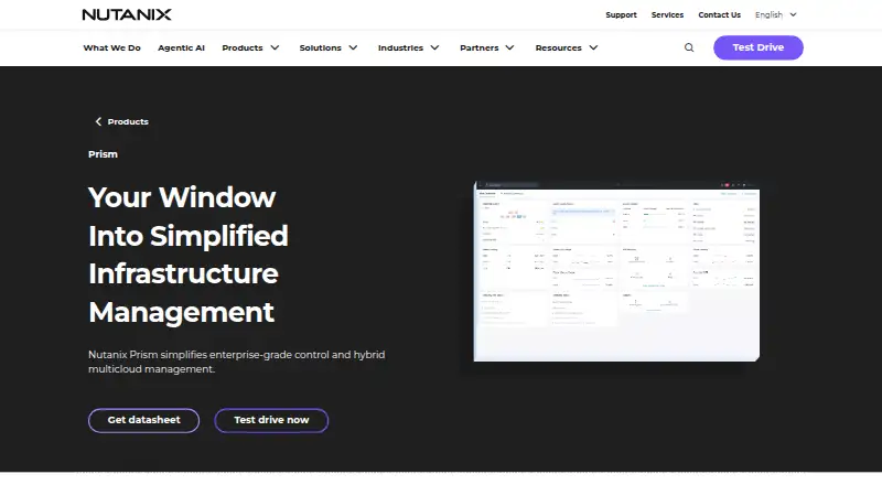 Nutanix Prism Central's own site