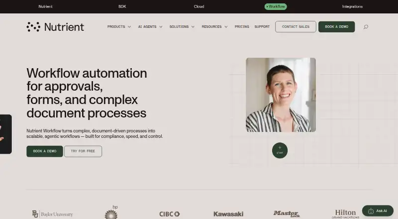 Nutrient Workflow's own site