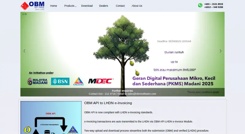 OBM's own site