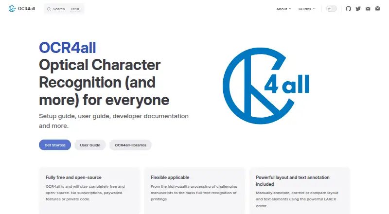 OCR4all's own site