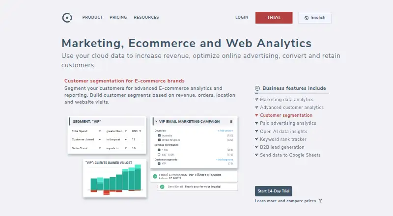 The Octoboard homepage