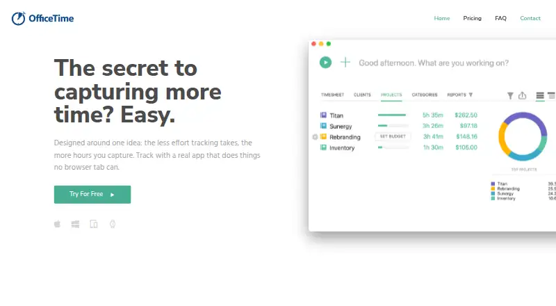 OfficeTime's own site