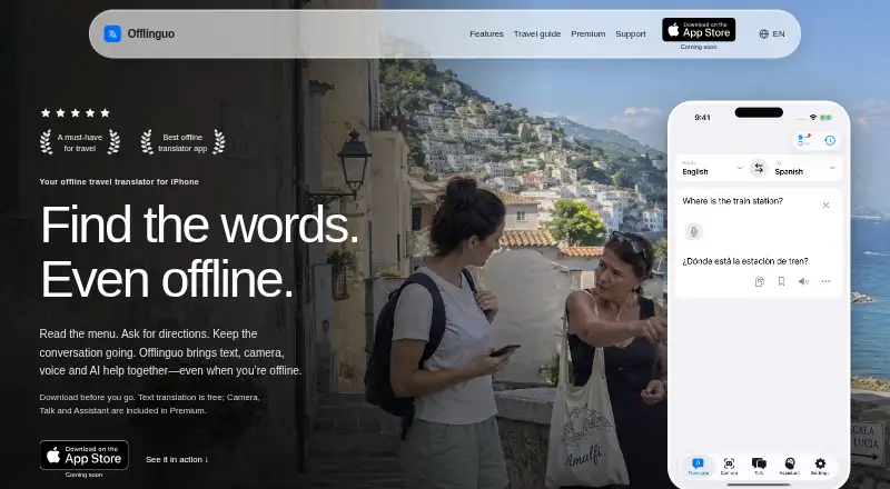 Offlinguo's own site