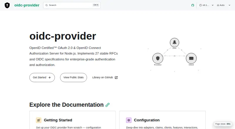 oidc-provider's own site