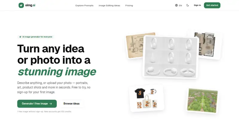 Oimg.ai's own site