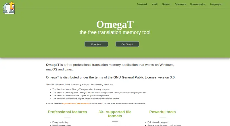 OmegaT's own site