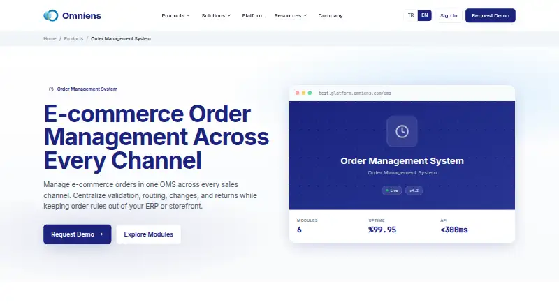 Omniens OMS's own site
