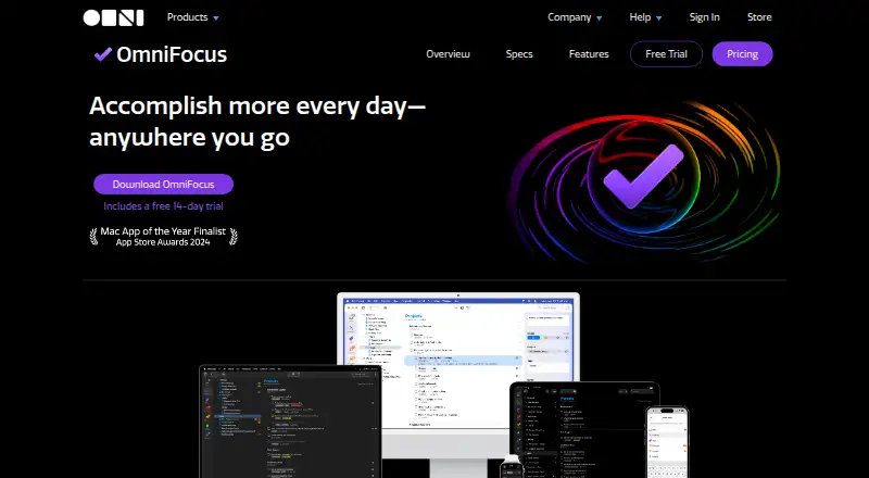 OmniFocus's own site
