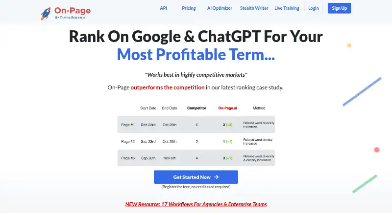 On-Page.ai's own site