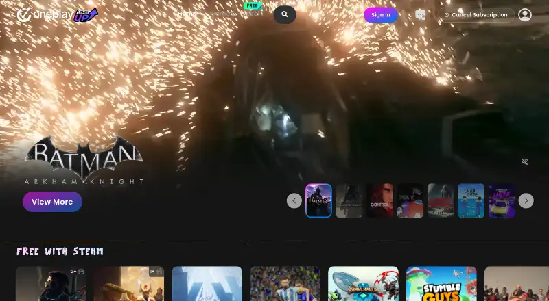 OnePlay's own site