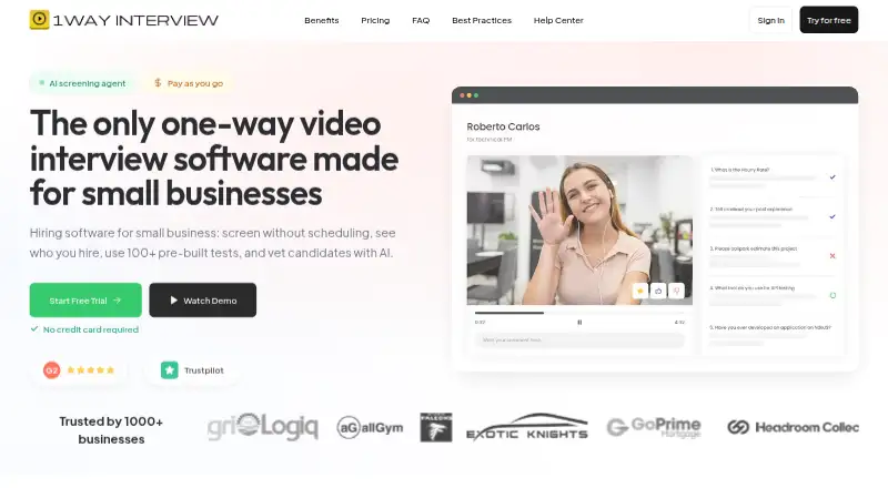One Way Interview's own site