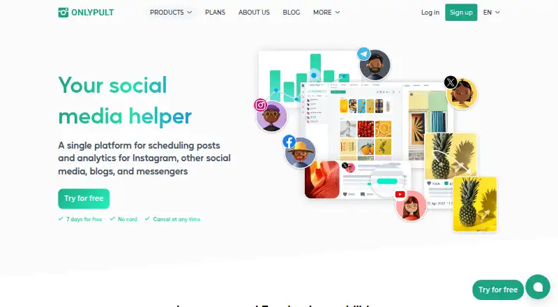 Onlypult's own site